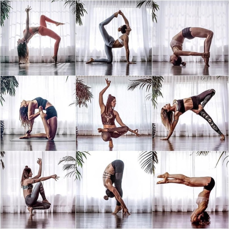 Unusual poses of naked guys