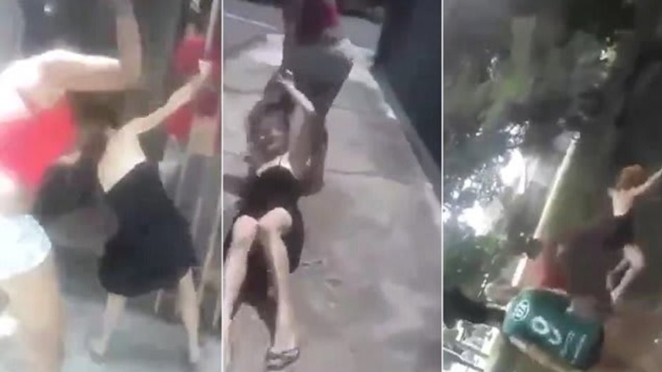 Chinese Girl Being Brutally Slapped and Kicked by School Bulles China