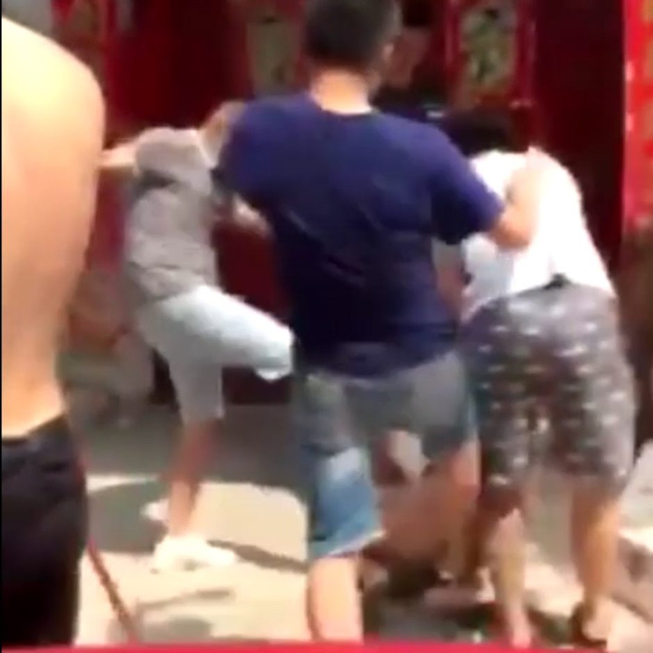 Chinese women are beaten