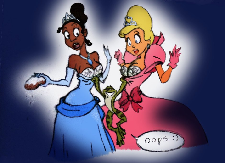 Princess and frog frog