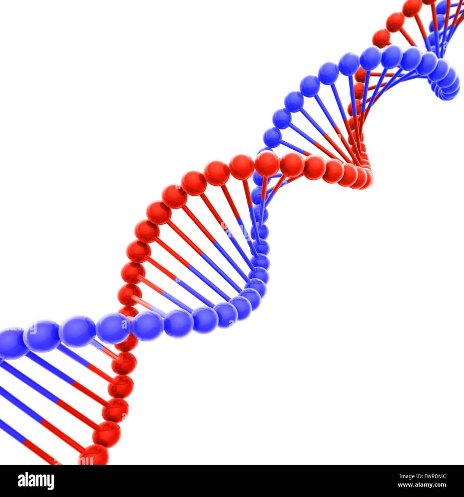 Blue DNA spiral