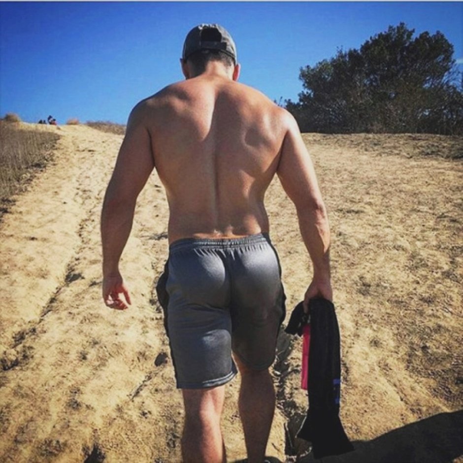 Huge men's buttocks