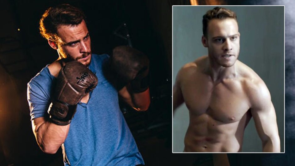 Kerem Bursin torso on the beach