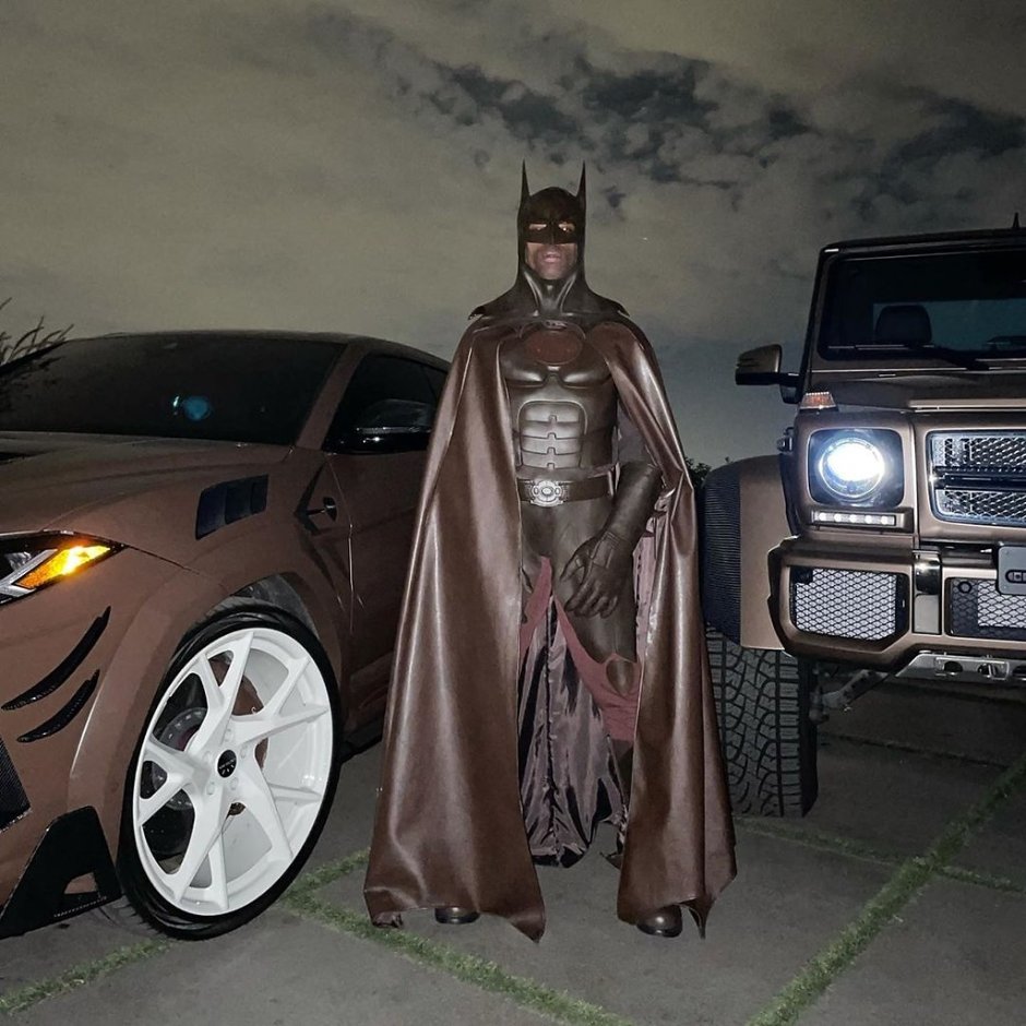 Travis Scott in Batman's costume