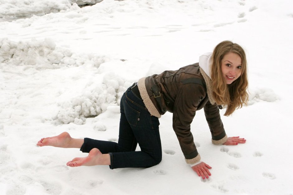 Katya Clover in winter