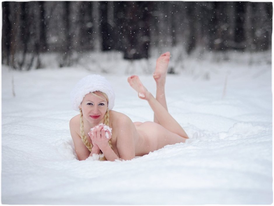Girls on the highway in winter