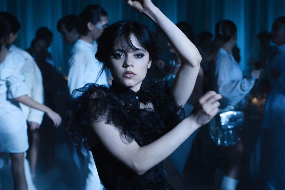 Jenna Ortega with bangs