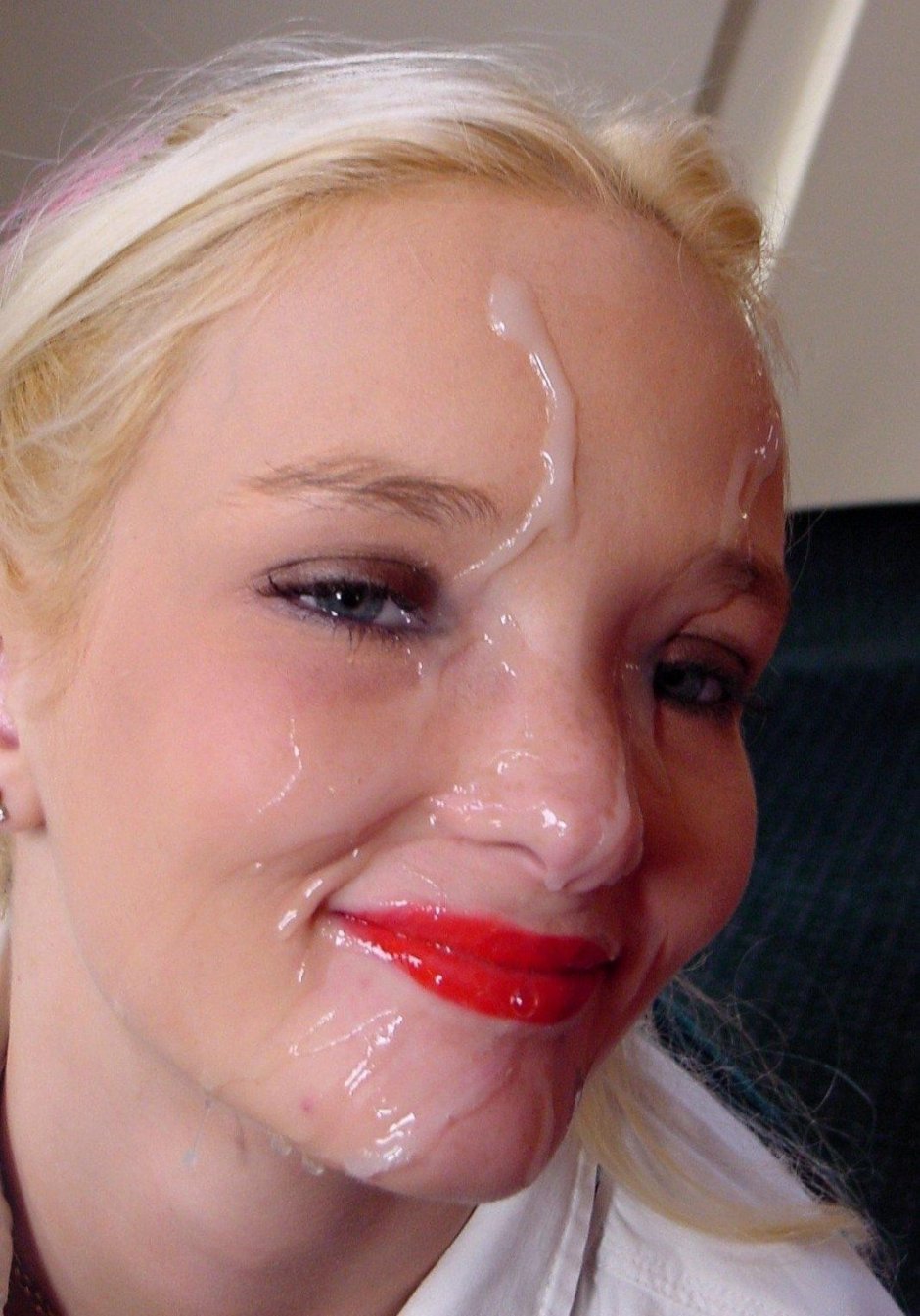 Beautiful girls cum on the face