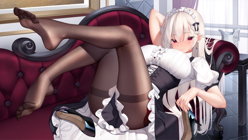 Anime foot fetish in tights