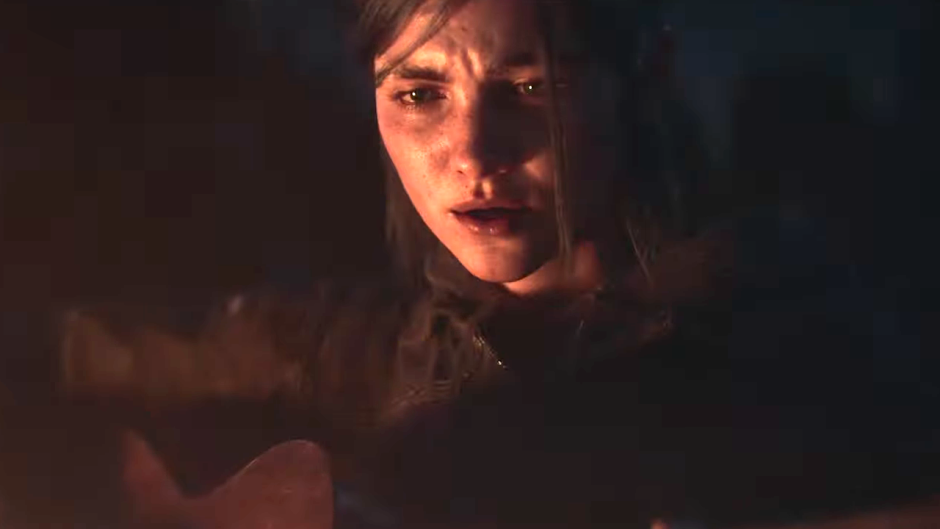 The Last of Us 2 Ellie sits in water