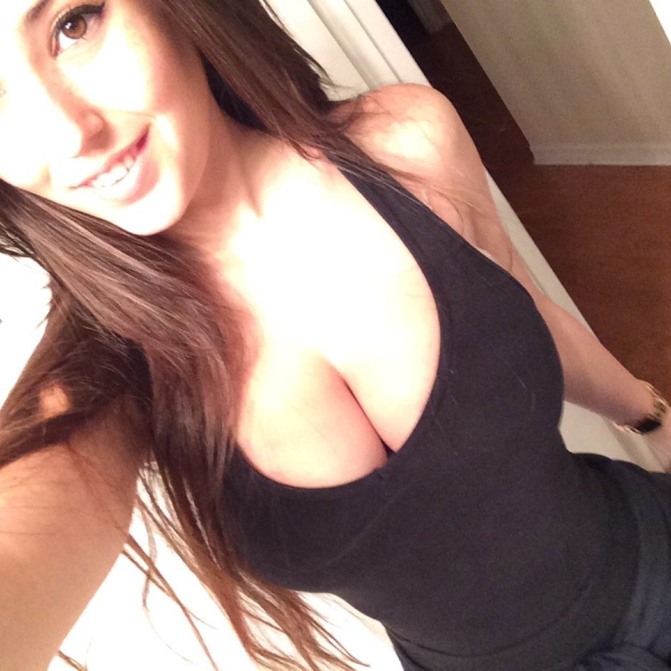 Denise Milani +18 in a T -shirt