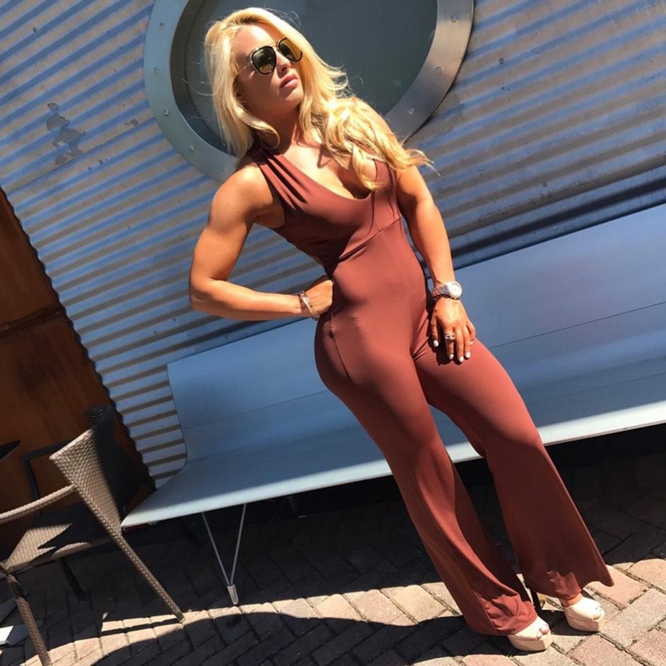 Amanda Saccomanno in a dress