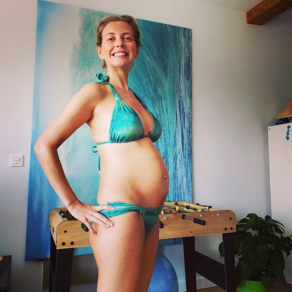 Talula Riley in a swimsuit