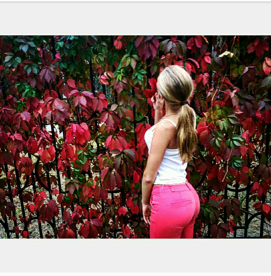Blonde in the fall