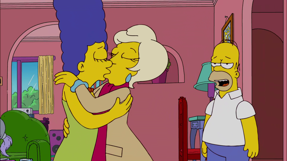 Simpsons Marge and Bart Love