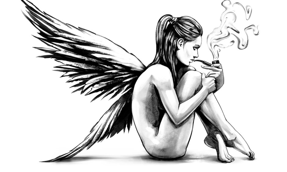 Photo session with wings