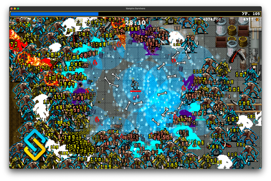 Vampire Survivor menu