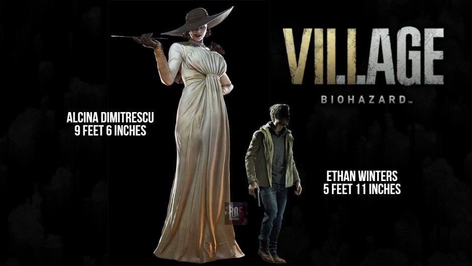 Resident Evil 8 Ethan Wklak and Lady Dimitrecu