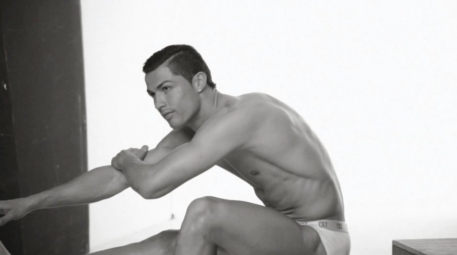 Ronaldo in Armani's advertising