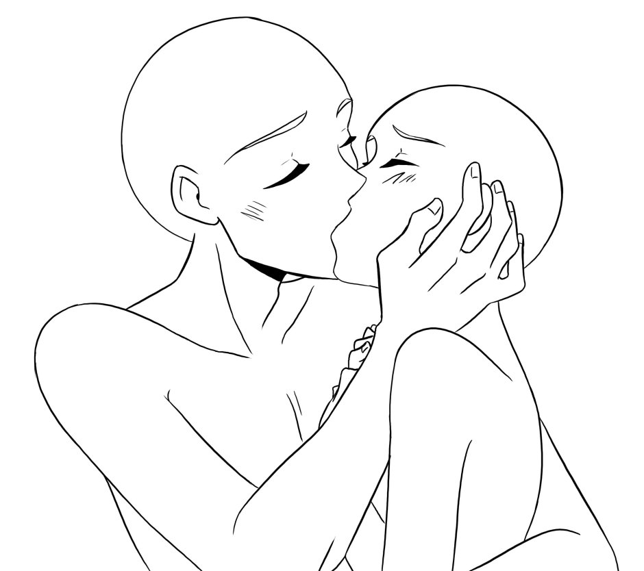 Drawings poses for love