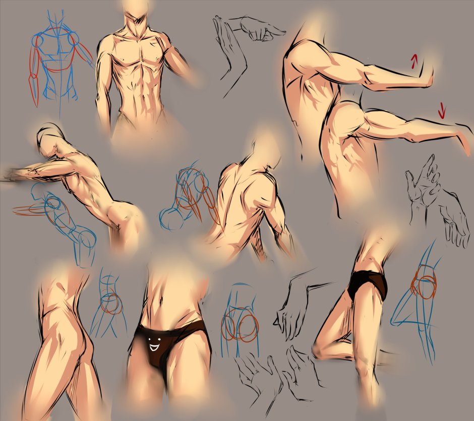 Pose for drawing