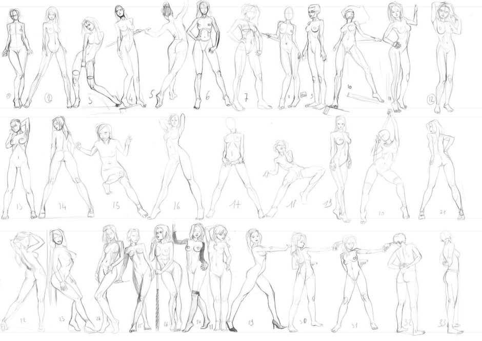 Pose for drawing