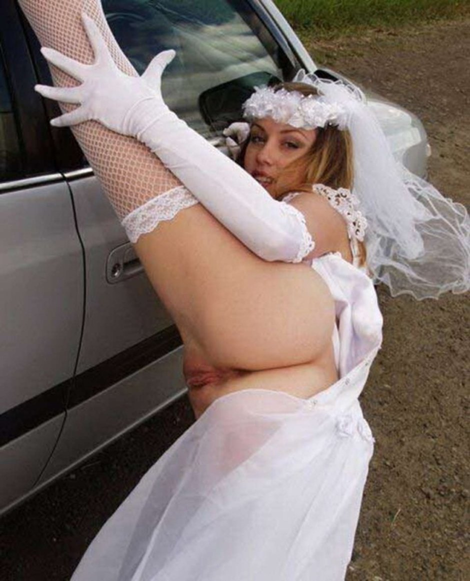 The bride is dressed and undressed