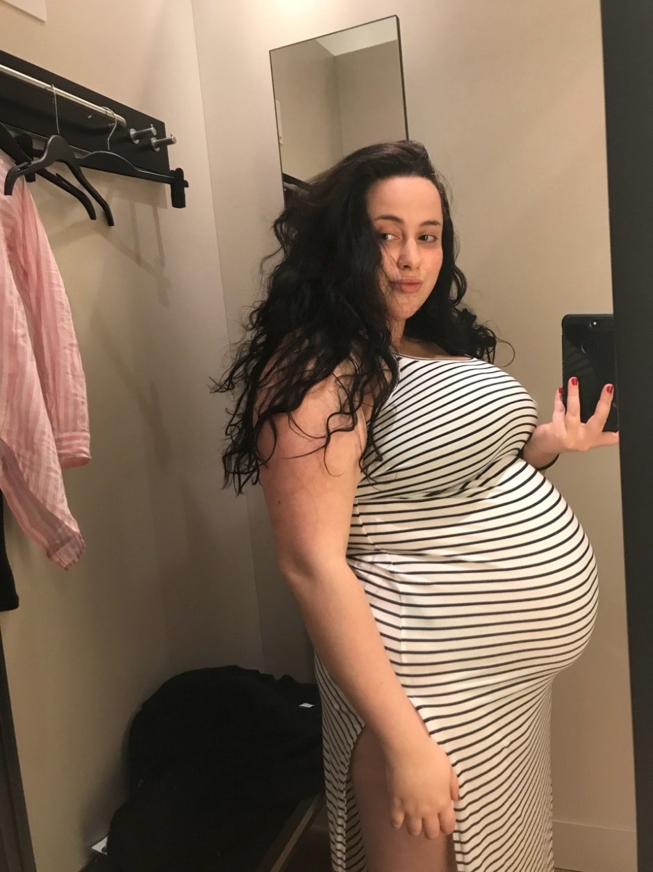 Girl Big Belly young