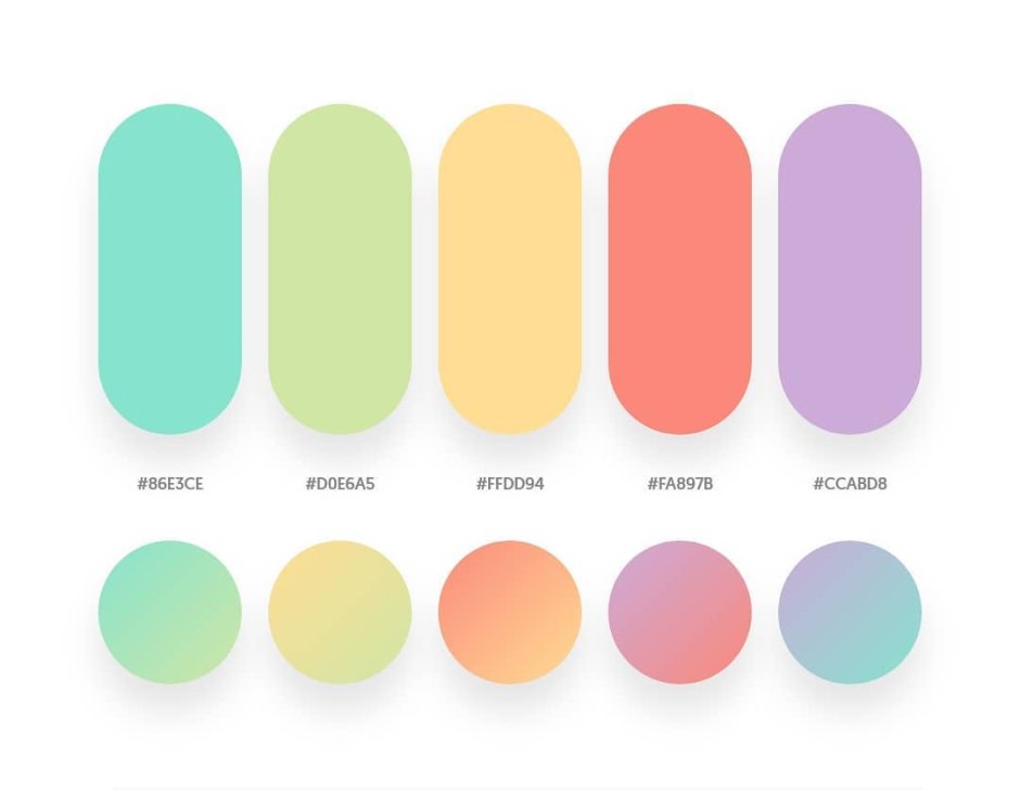 Neon panton palette