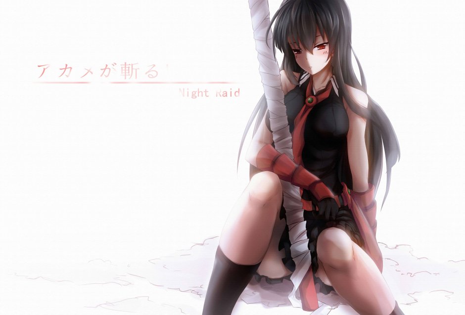 Anime girl with a sword