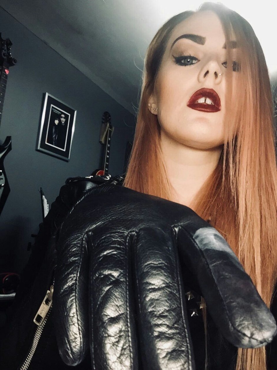 Mistress t leather gloves - 78 photo