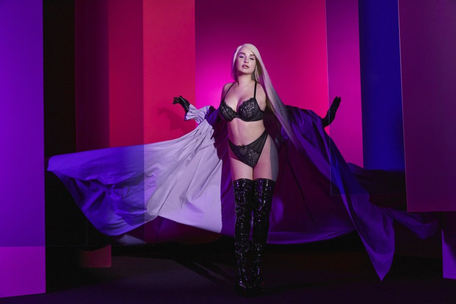 Kim Petras in a swimsuit