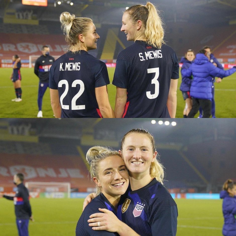 Sam Kerr and Kristie Mewis