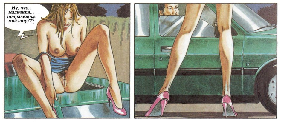 Comics for adults with the plot