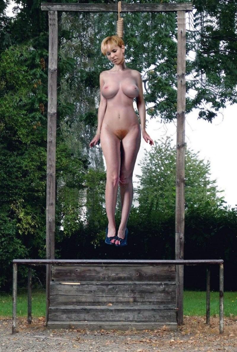 Hanging naked women
