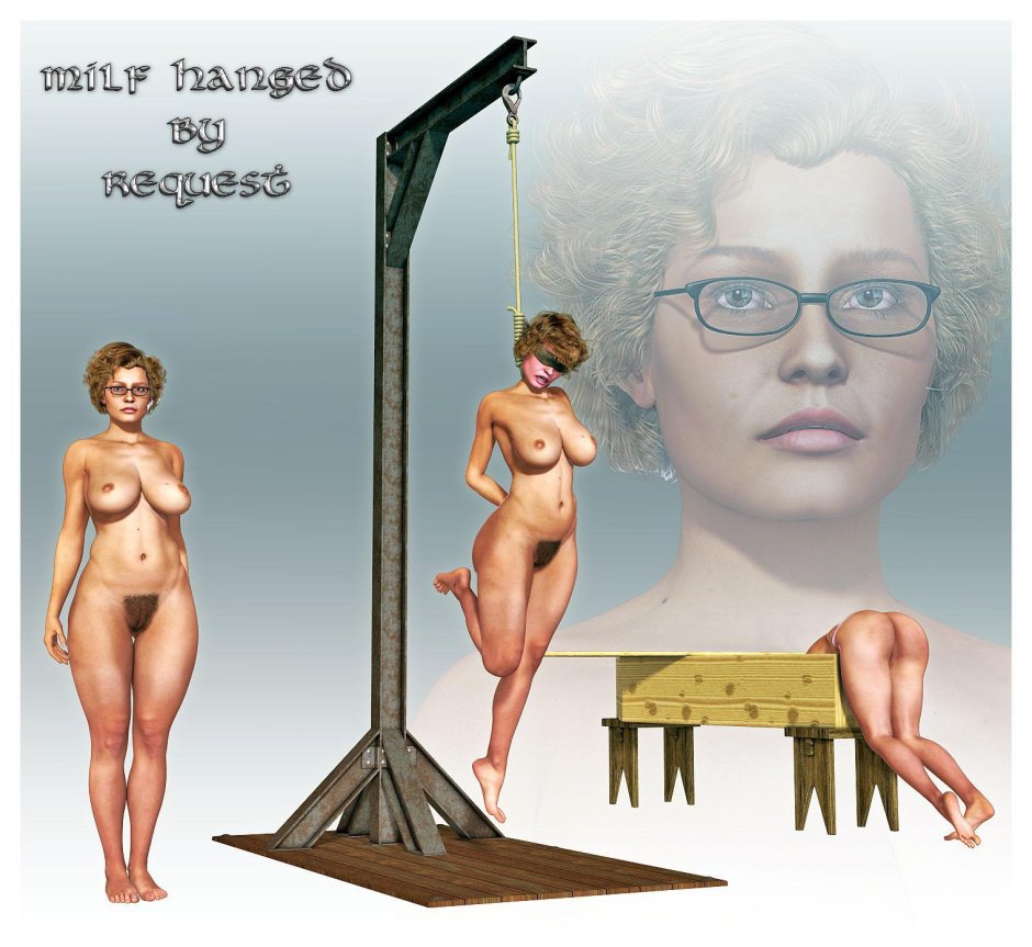 Hanged naked women