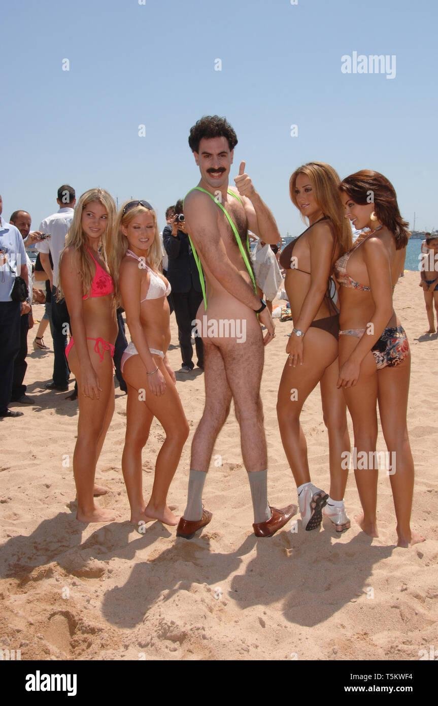 Borat on the beach