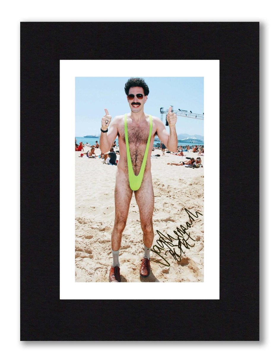 Borat photo with son