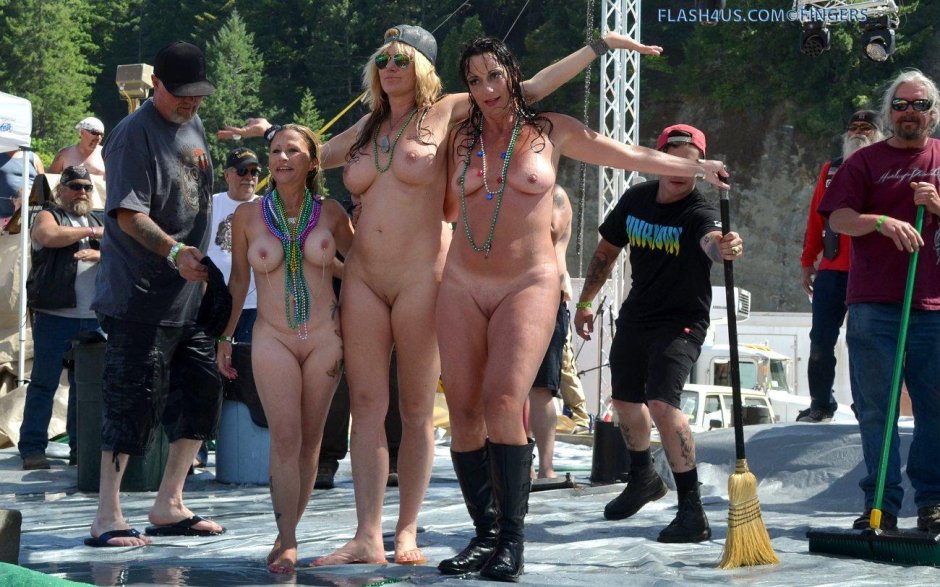 Naked women at the festival