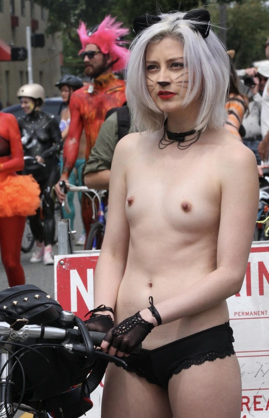 Transvestites on the street Naked