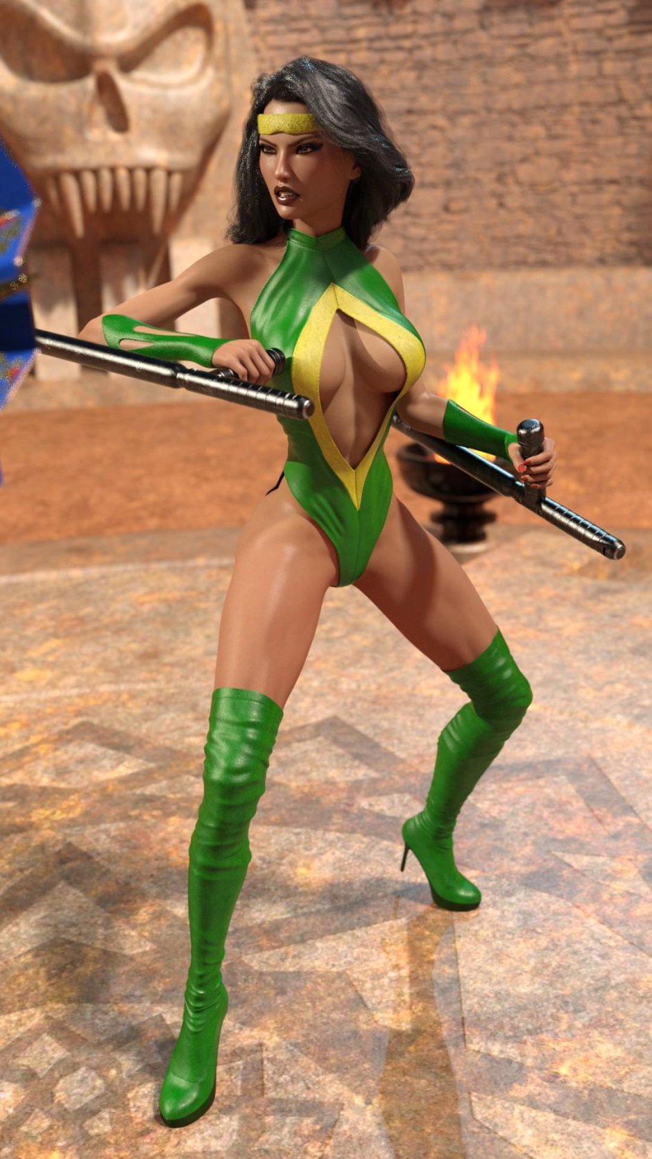 Wrestling sex Battle Vince vs Kitana hard deepthroat