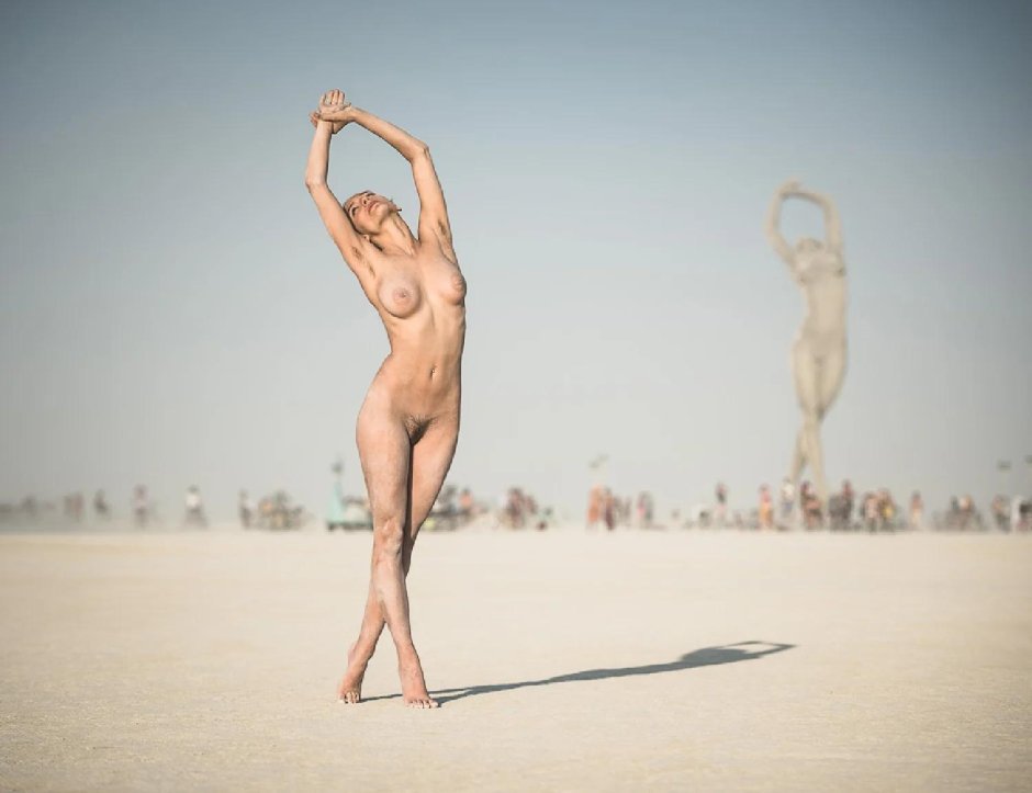 Marina Grankina Burning man nude