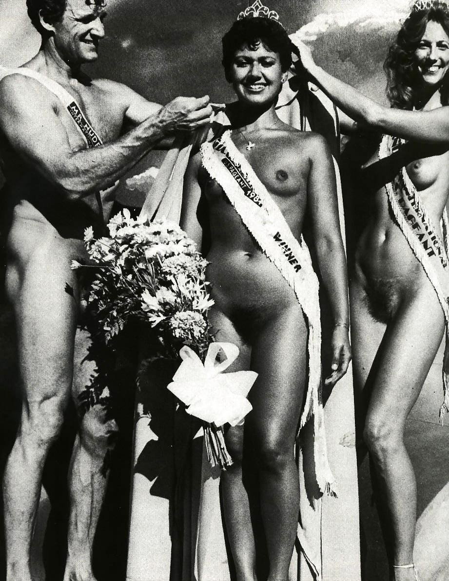 Retro naked beauty contests