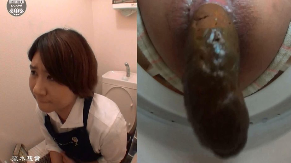 Japanese girl poopes