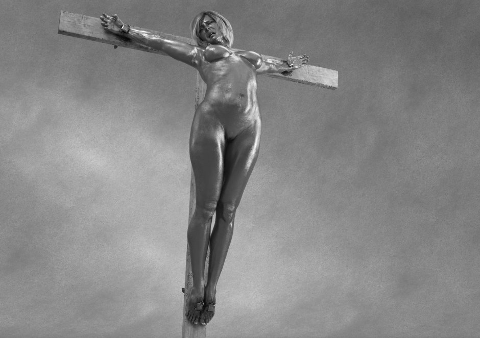 Crucified women Angelina
