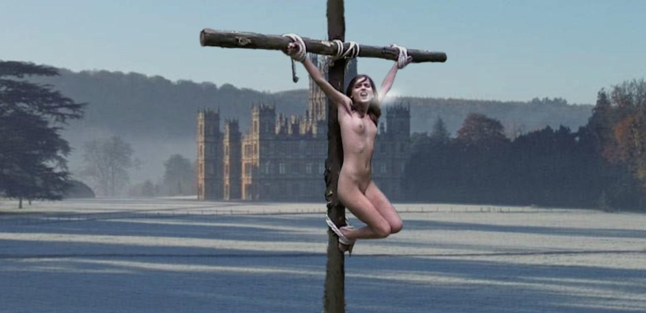 Naked women in the shackles