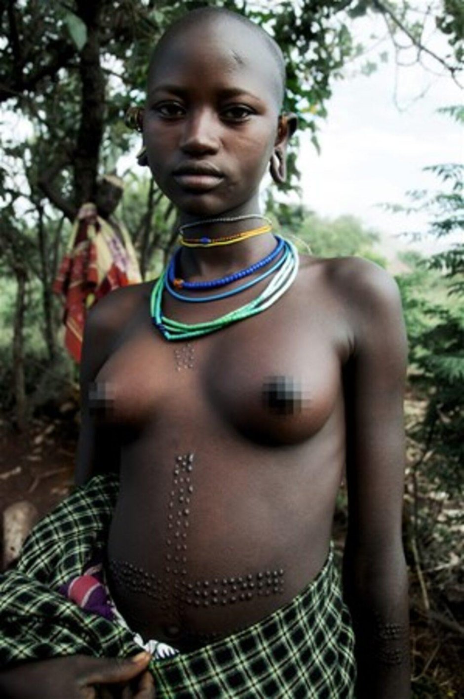 Breasts of women in African tribes