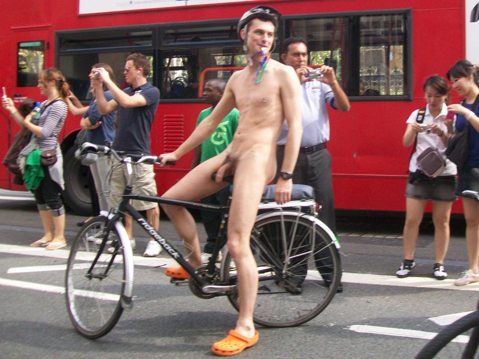 Naked bikes men CFNM