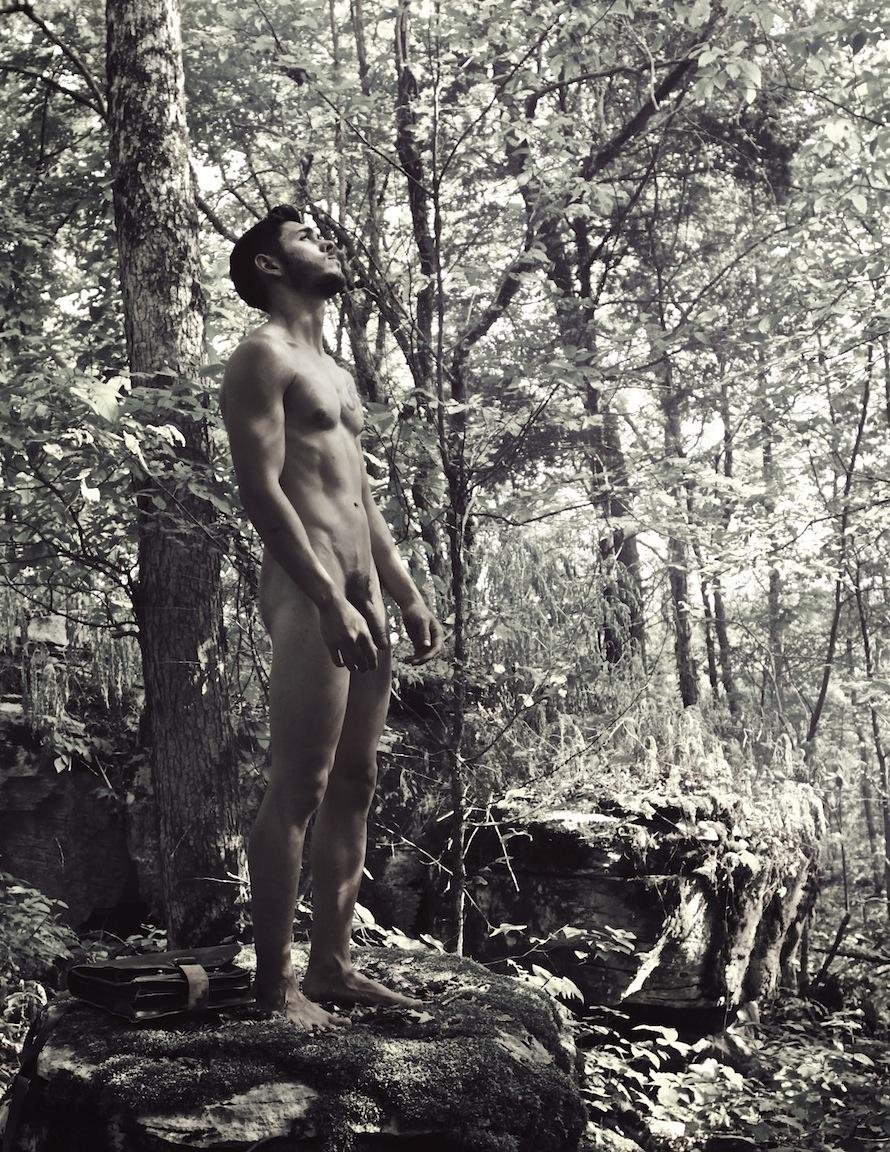 Beautiful naked guys in nature