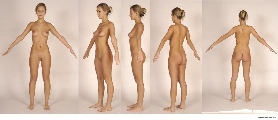 Naked women by body structure
